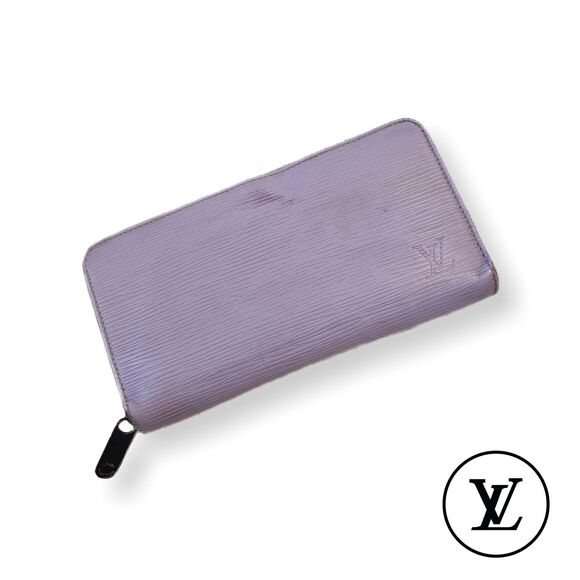 Louis Vuitton (Authentic) Rare Purple Lilac Epi Leather Zippy Long Wallet, GUC - Picture 1 of 12